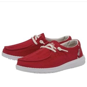 HEY DUDE WENDY BOHO DISTRESSED SALSA